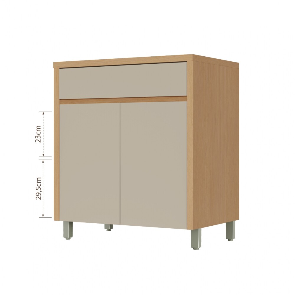 Bajo Mesada 2 Puertas 1C Condessa Marron/Gris Bajo Mesada 2 Puertas 1C Condessa Marron/Gris