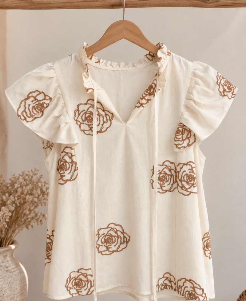 Blusa Roxie manteca