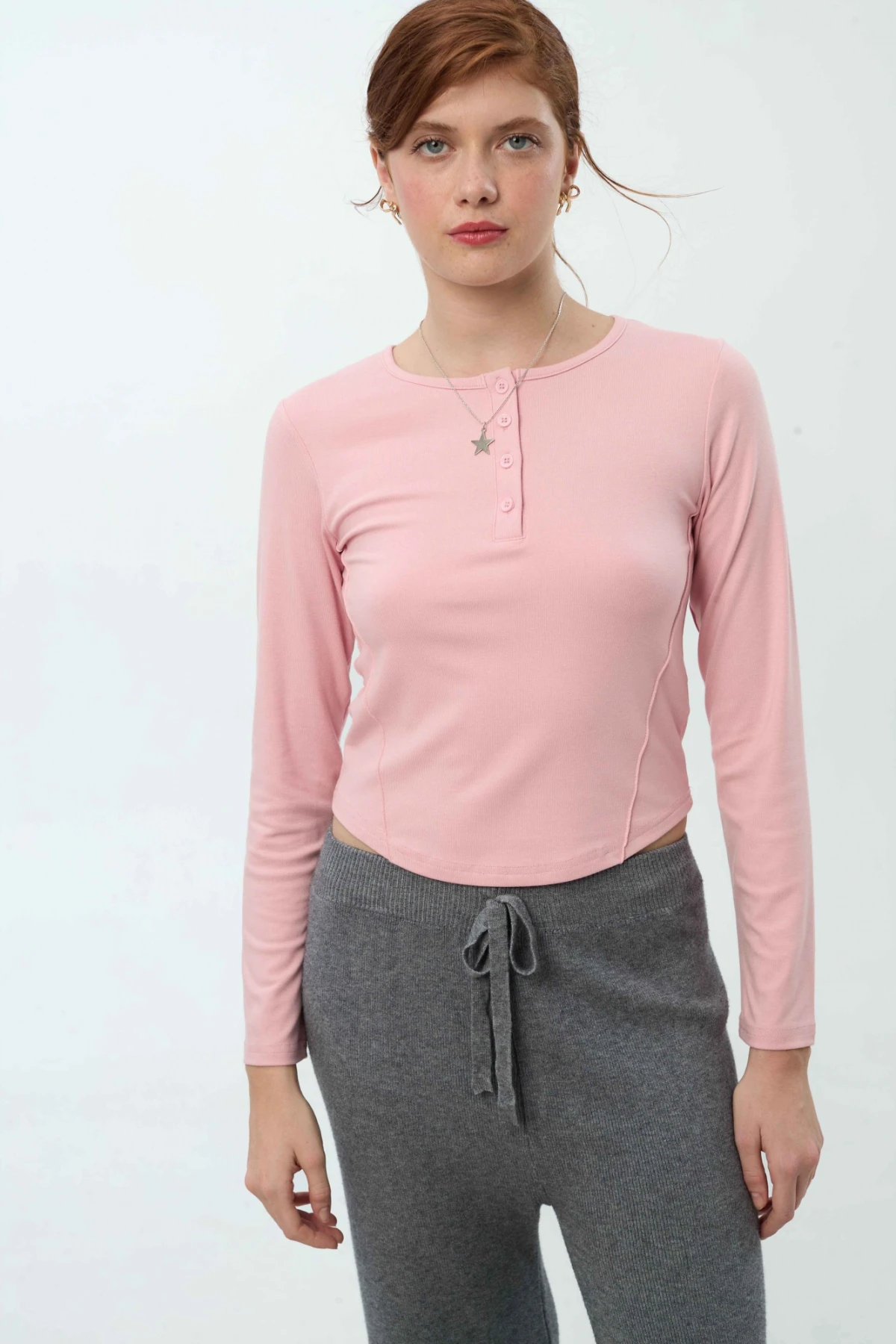 Remera Claus Rosado