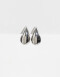 Aros Colgantes Cortos Metal Aros Gota Chunky Grandes - Plateado Rodio