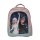 Mochila Infantil Frozen Jacquard Grande 40 x 30 cm - ROSA/CELESTE