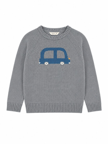BUZO GRIS MELANGE M