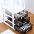 Organizador Plastico 3 Cajones Niveles Multiuso Baño Oficina Color Variante Blanco