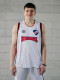 CAMISETA BASKET 2025 Nacional Hombre Skuba, Blanco, Azul Marino