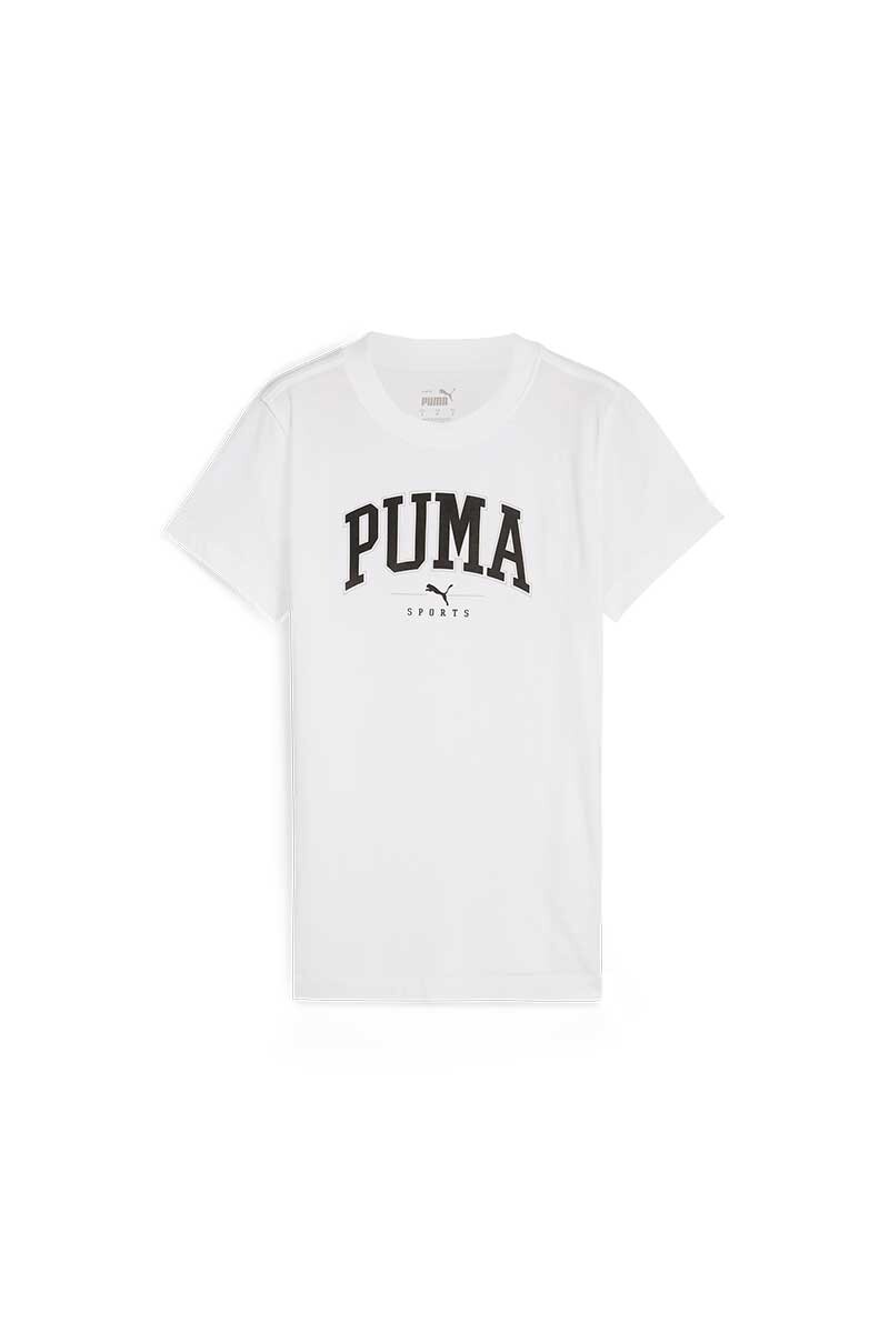 REMERA MUJER PUMA SQUAD GRAPHIC TEE Blanco