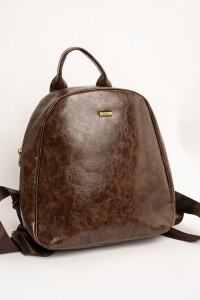 Mochila Cuero Vegano Chocolate