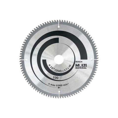 Disco sierra circular multimat Ø254 100 dien Bosch BS3332