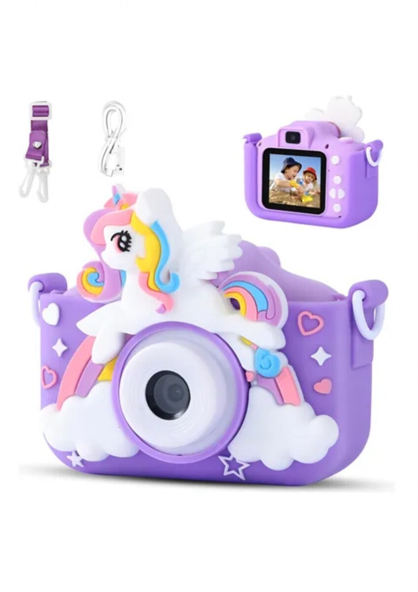 Camara de fotos infantil unicornio - Violeta 