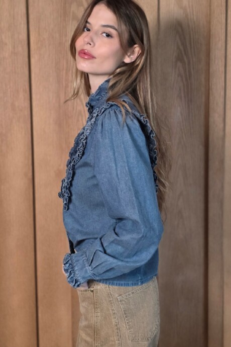 Camisa Uma Denim Azul