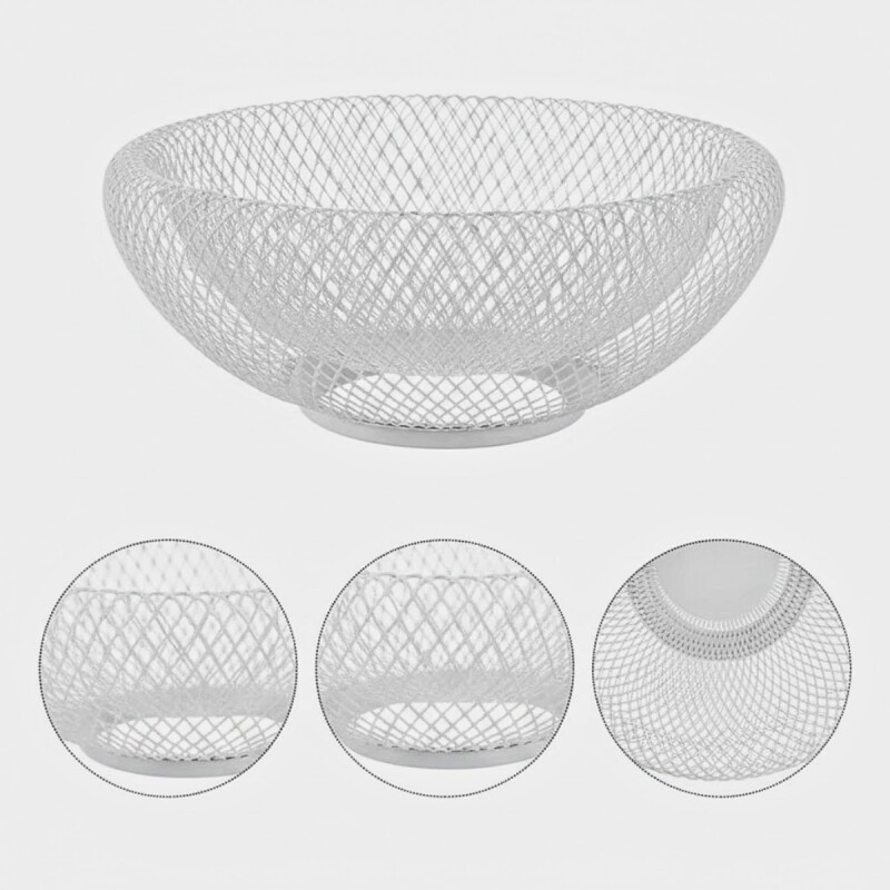 Frutero de rejilla doble pared D20x2,5cm BLANCO