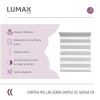 Cortina Roller Zebra Simple Lumax 1.4 X 1.6m Gran Calidad Gris