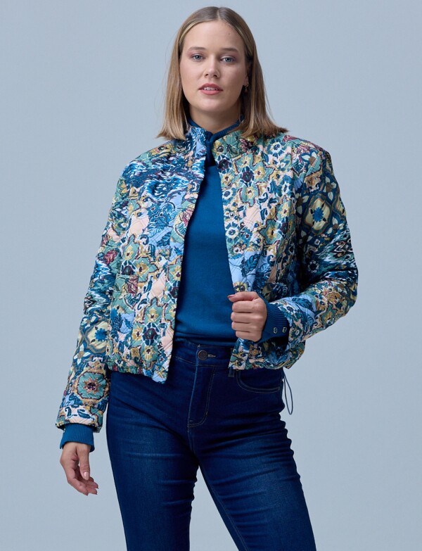 Chaqueta Capitoneada MULTI/VERDE