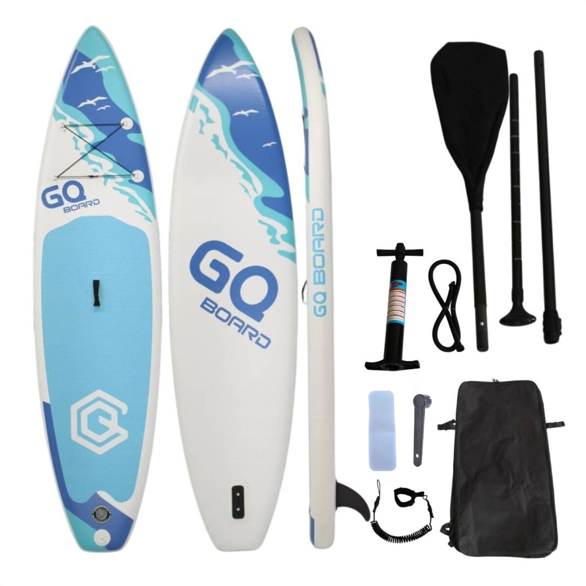 Tabla Stand Up Paddle Board Inflable 3.35 + Accesorios - AZUL 