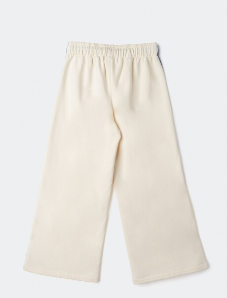 PANTALONES DEPORTIVOS DE PIERNA ANCHA BLANCO