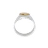 Anillo Profesión Asistente social-Plata y Oro-Sin Piedra-AP5002 Sinpiedra
