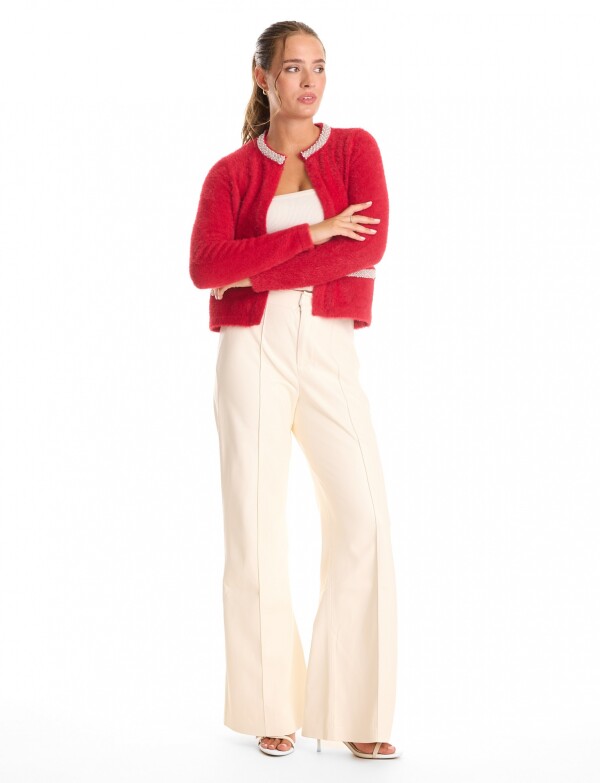 Chaqueta Mohair ROJO