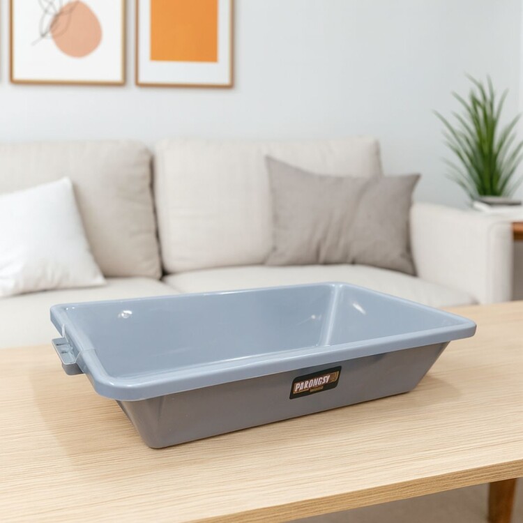 BANDEJA RECTANGULAR MULTIUSOS 20,5 LITROS GRIS
