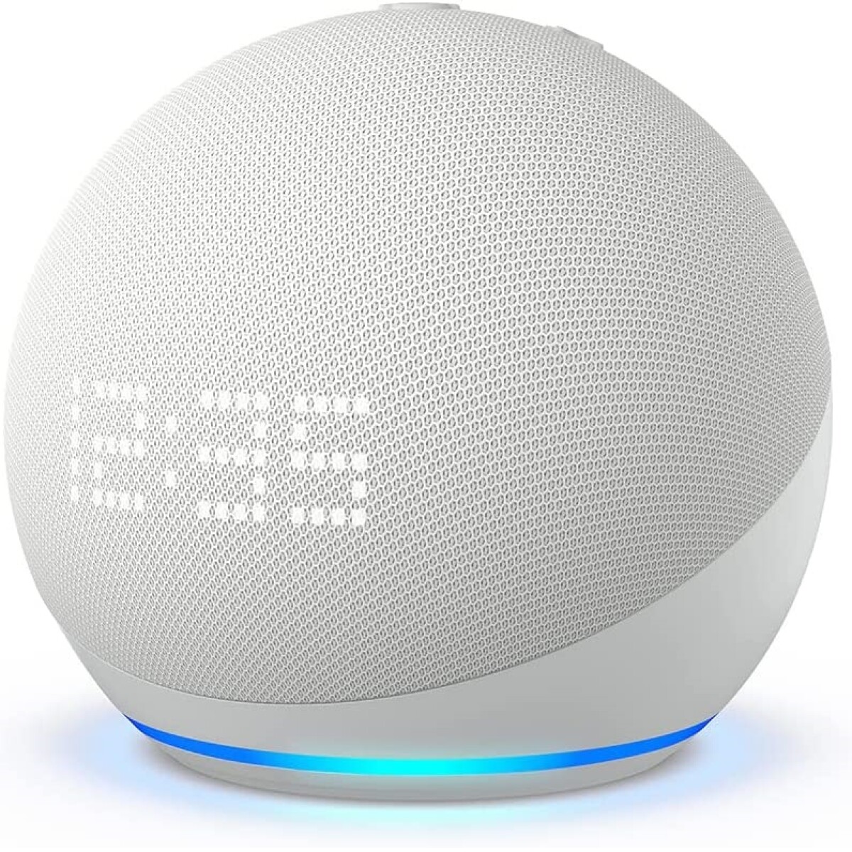 Amazon Echo Dot 5ta Generacion With Clock Glacier White 