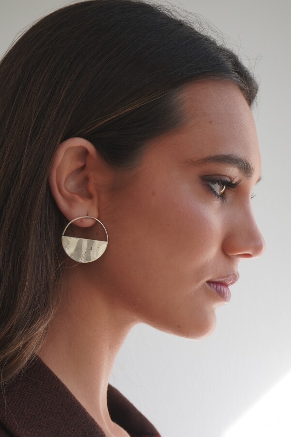 Medio Círculo Earrings Mini Alpaca