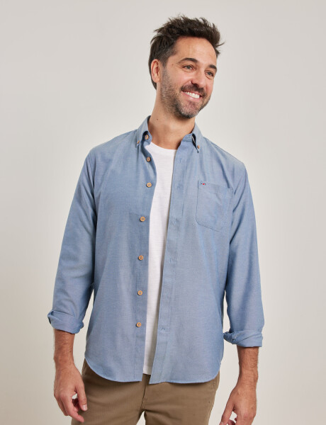 012487 CAMISA HARRINGTON LABEL Azul Oscuro