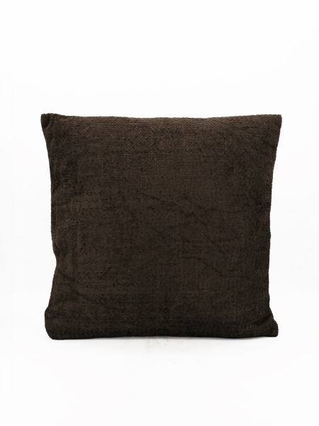 ALMOHADON VELOUR DOBLE CARA MARRON