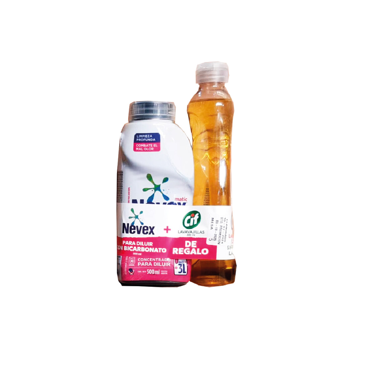 JABON LIQUIDO NEVEX P/DILUIR 500ML.ROSADO BCAR PRO CIF BIOC 300ML 