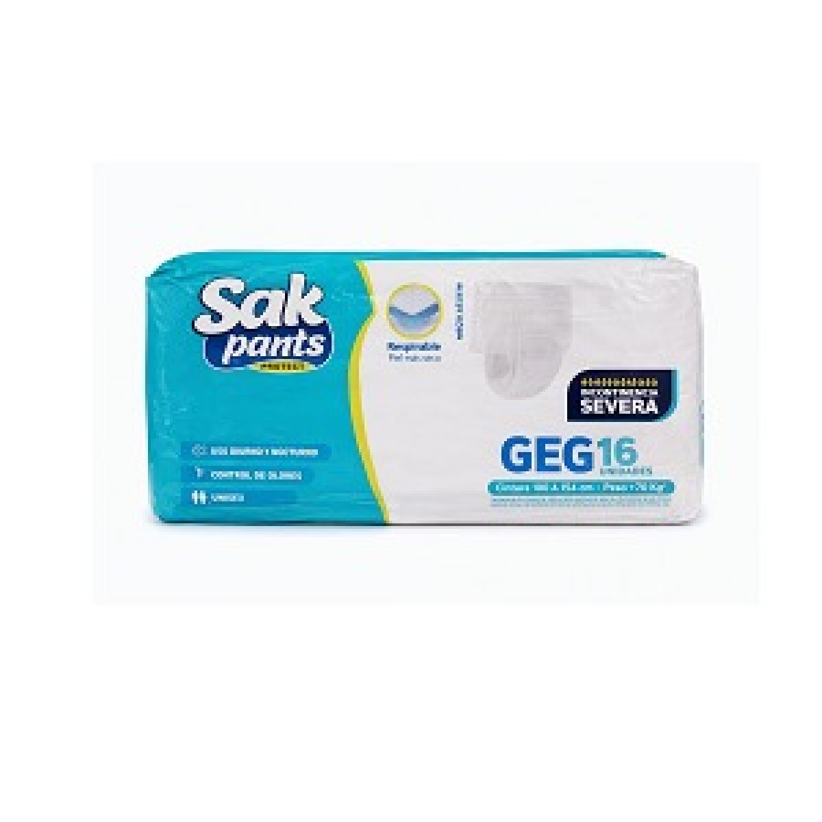 PANTS SAK PROTECT TALLE G/XG 16 UNIDADES 