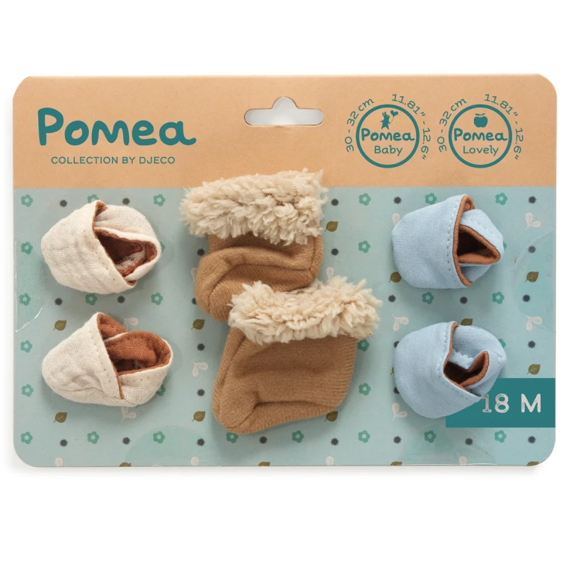 Zapatos para muñecas 3 pares Pomea Djeco Zapatos para muñecas 3 pares Pomea Djeco