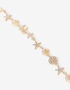 Pulseras Flexibles Strass Pulsera Flexible Marítima Strass - Dorado