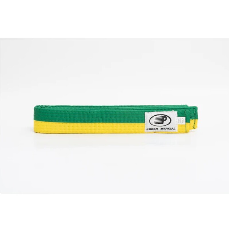Cinturón de Artes Marciales – Amarillo/Verde 180 cm CINTURON 180 CM AMARILLO/VERDE
