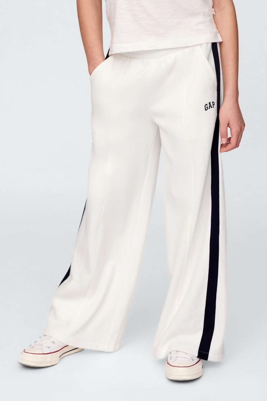 Pantalón Deportivo Logo Gap Sin Felpa Niña New Off White Opt1