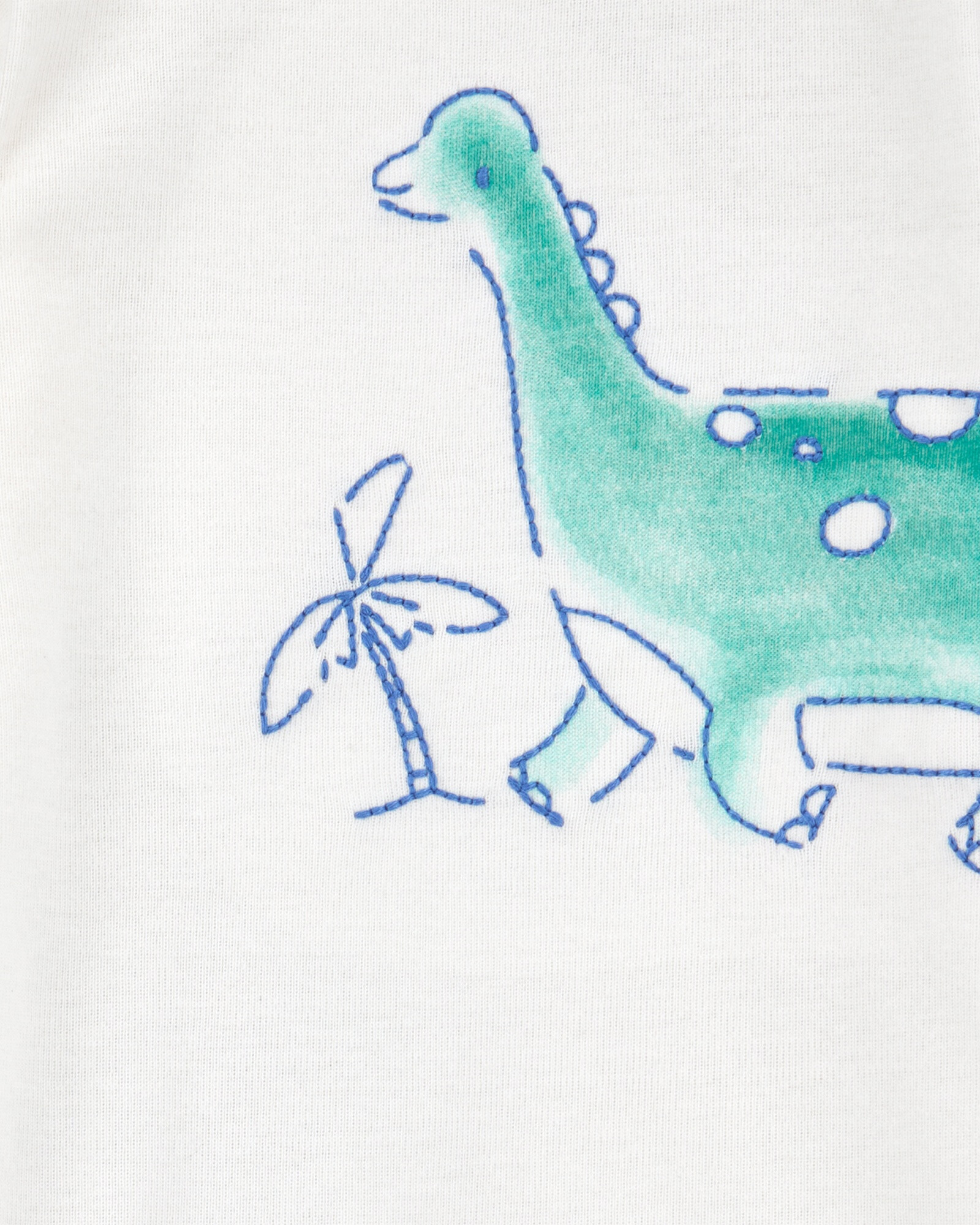 Set dos piezas de algodón, pantalón y body, diseño dinos Sin color