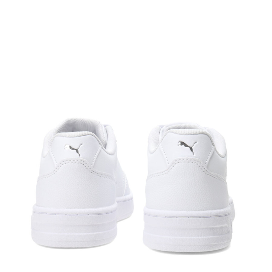Championes de Mujer Puma Court Classy Blanco - Plata