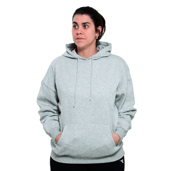 Canguro Diadora Mujer Con Felpa Gris Melange
