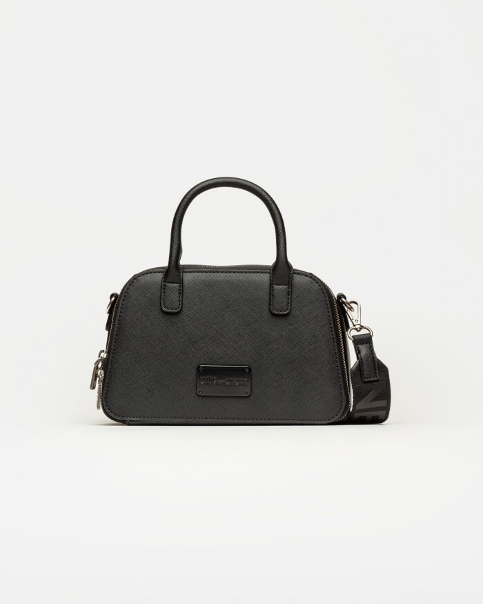 Cartera de mano New Penny en efecto cuero zaffiano Negro