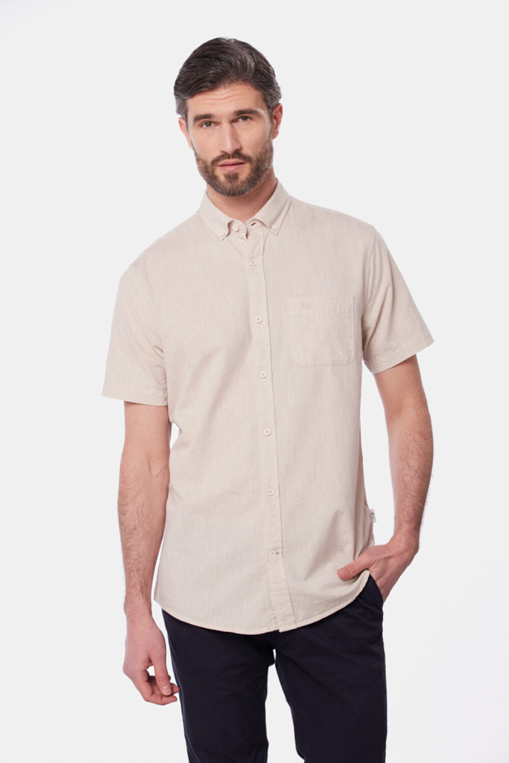 CAMISA DE LINO Beige