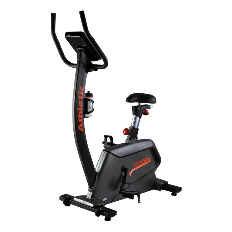 Bicicleta Fija Ergométrica Vertical Athletic 1700BV Athletic - Equipo Reacondicionado Negro