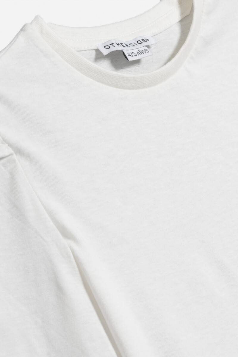 Remera mangas abullonadas BLANCO