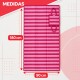 Estera individual doblable 1,80 x 0,9 m ROSADO