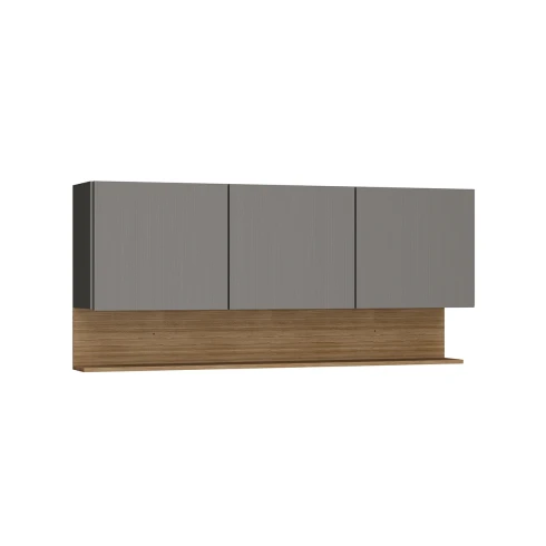Modulo Aereo Para Cocina Tres Puertas De 150 cms. FREIJO Y GRIS
