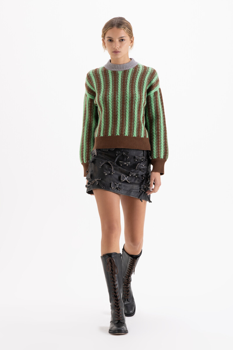 SWEATER ARROW Marron