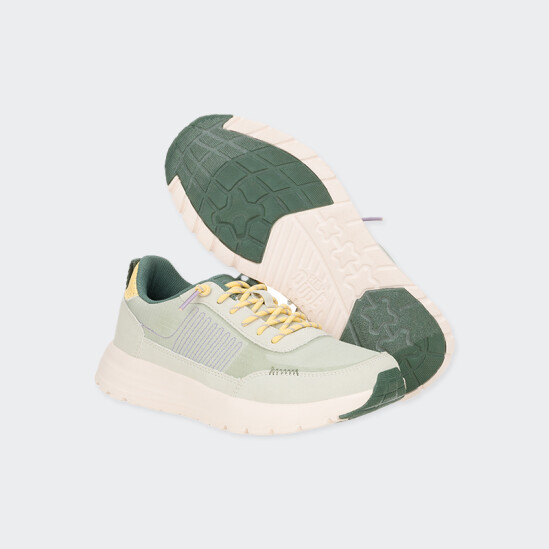 Championes Hey Dude Sirocco Alta Colorblock Verde