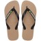 Sandalias Havaianas Brasil Logo Hombre Oro Rosa Negro