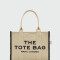 Marc Jacobs- Bolso tejido en jacquard , The Large Tote Beige