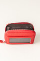 Tarjetero acordeon Rojo