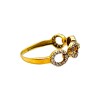 Anillo Eslabón-Oro Bajo-Piedra Zirconia-AN8098 conpiedra