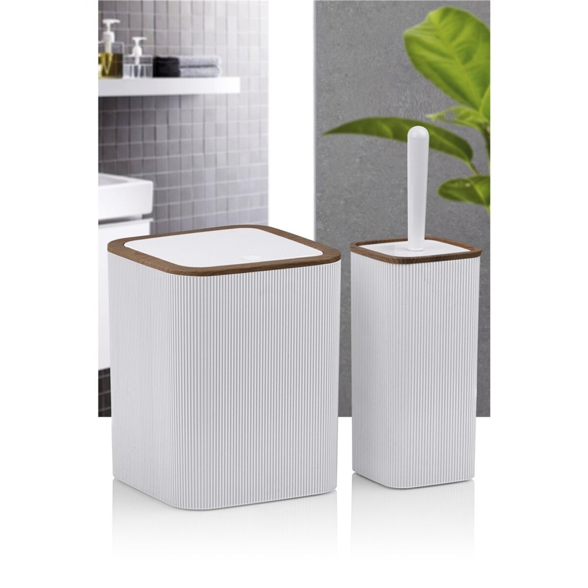 SET 2PCS BAÑO DIVA PP BLANCO 