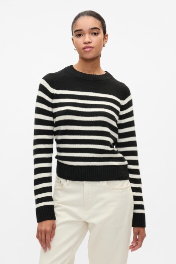Buzo Cashsoft Cuello Redondo Mujer Sp Breton Str Black