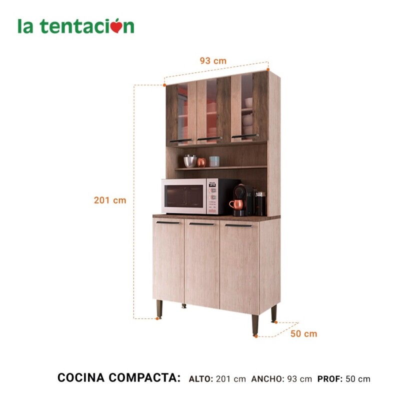 Kit Mueble De Cocina Compacta 15mm 6 Puertas Kit Mueble De Cocina Compacta 15mm 6 Puertas