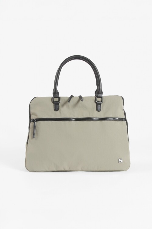 Briefcase para laptop con correa verde